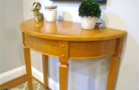 The PW Demilune Console Table!
